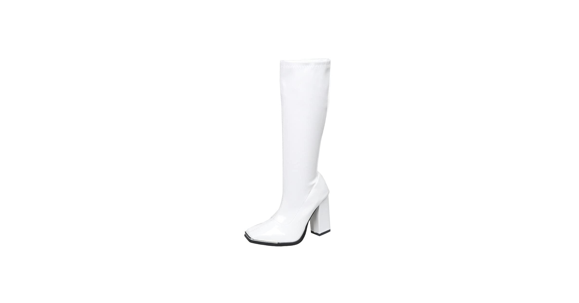 靴 Off White boots Alohas - East Off White/Ivory Knee High Leather Boots